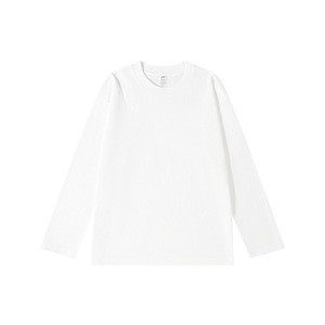 T-shirt à manches longues blanc pour hommes avec logo personnalisé T-shirt pour hommes T-shirt en gros pour hommes - Product Image 6