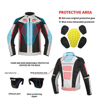 Chaqueta de Motocicleta Cordura, Ropa Deportiva, Talla Grande, Impermeable, Resistente al Viento, Ignífuga, Protectora para Motocross y Todoterreno, 1 Pieza