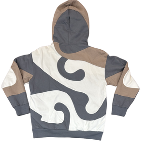 Sportish Impex Stylish Color Block French Terry Hoodie Men | 320 GSM Heavyweight Boxy <b>Cropped</b> <b>Zip</b>-<b>Up</b> Hoodie - Product Image 5