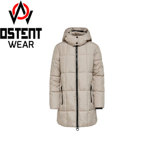 Chaqueta de burbujas de lana de alta calidad, manga larga, soporte, cierre de botón con cremallera, diseño de lona personalizable para hombres y mujeres, ropa de invierno - Product Image 1