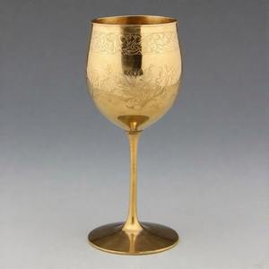 Verre d'autel Verre à vin de communion en laiton antique Gobelet vintage artisanal pour l'église et les cérémonies spirituelles - Product Image 5