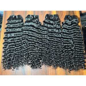 100% Extensions de cheveux de temple indien vierge non transformés Toutes les textures Vague naturelle Prix raisonnable par kg de poids Vague humaine crue - Product Image 6