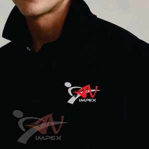 <b>Men's</b> High Quality Custom Printing Logo for <b>Shirt</b> with <b>Ruffle</b> Design Short Sleeve 220g Canvas Flexible Material - Product Image 3