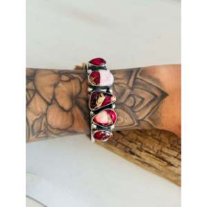 Brazalete de Plata de Ley y Compuesto de Oro Rosa Dahlia de Augustine Largo, Accesorio de Moda - Product Image 2