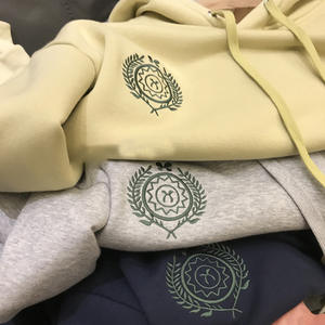 Venta al por mayor de sudaderas de punto 100% de algodón Hip Hop Planet lavado ácido Estilo Vintage con capucha Puff estampado temporada de otoño - Product Image 2