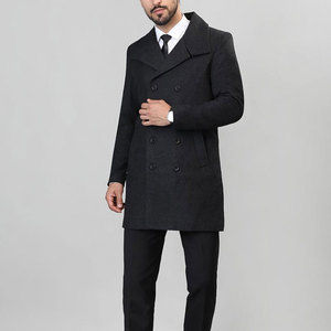 Ropa para exteriores Producto clasificado Bolsillos laterales Hombres Abrigo largo Artículo fresco Transpirable Entrega rápida Hombres Abrigo informal - Product Image 3