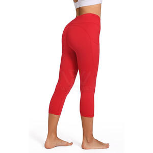 Spandex Poliéster Último diseño Cómodo Mujeres Yoga Pantalones Gimnasio Desgaste Cintura elástica Yoga Leggings - Product Image 4