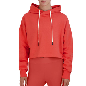 Sweat à capuche personnalisé OEM pour femmes Sweat à capuche zippé bon marché pour le yoga et l'entraînement sportif avec logo à l'avant - Product Image 4