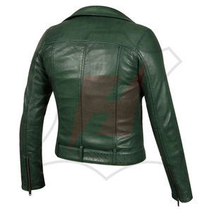 Chaqueta de Cuero Genuino para Mujer, Diseño y Color Personalizables, Chaquetas de Cuero para Mujer Adulta - Product Image 5