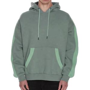 Pull surdimensionné de couleur contrastée Sweats vierges Sweats à capuche personnalisés de haute qualité pour hommes 2025 - Product Image 2