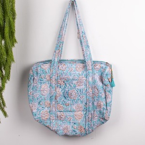 Sac de voyage décontracté en coton matelassé fait main avec fermeture éclair, sac de sport de luxe, grande capacité, durable, essentiel pour les voyages des femmes - Product Image 2