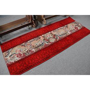 Turkish Rug, <b>Runner</b> 2.9x7.3 ft Rug, <b>Red</b> Persian Rug - Product Image 2