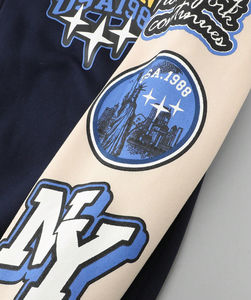 Veste universitaire unisexe classique vêtements d'extérieur chauds de bombardier de baseball pour l'équipe d'université d'école ou la mode décontractée quotidienne - Product Image 4