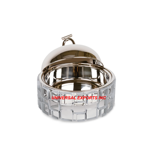 Casserole en métal de haute qualité, excellente qualité, fabrication artisanale, forme ronde, vaisselle design, chauffe-plat en métal. - Product Image 1