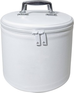 Boîte de rangement et de présentation pour chapeau Fez OES de qualité supérieure, blanche (emblème brodé à la main), pour l'Étoile de l'Est maçonnique - Product Image 3