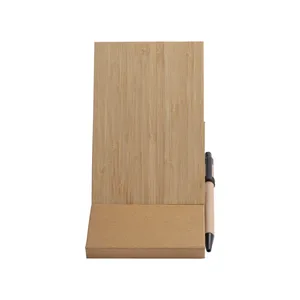 Personalized Bamboo <b>Memo</b> <b>Pad</b> with Pen Promotional Customized Gadgets - Product Image 2