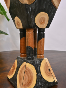 Brûleur d'encens Mubkhar en bois de santal de haute qualité, durable et de qualité supérieure |   Encens indien traditionnel religieux - Product Image 6