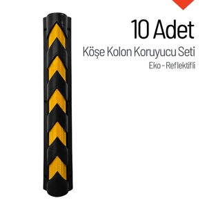 Lot de 10 protections de poteaux de stationnement réfléchissants écologiques - Product Image 4