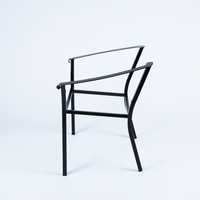 Chaise de salle à manger en métal moderne pour hôtels de cuisine intérieure extérieure-Remise du fabricant vietnamien pour l'étude de l'habillage