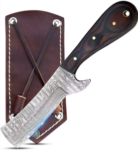 Handmade Damascus Steel Bull <b>Cutter</b> Hunting Knife Pakka Wood Handle Ambidextrous Design Modern Style PRESTIGE BLADES Kitchen - Product Image 1