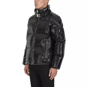 Chaqueta acolchada gruesa con cremallera completa para hombre, venta al por mayor, chaqueta acolchada brillante de invierno para exteriores Unisex personalizada - Product Image 2
