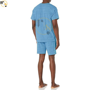 Conjunto corto de algodón transpirable de alta calidad para hombre, talla XL, ropa de calle de verano con logotipo personalizado impreso, cómodo de talla grande - Product Image 5
