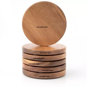 SCI <b>Resin</b> <b>Pine</b> Coasters Wood Holder Set Most Demanded Coasters Tea Mats Accessories Household Solid Insulation Cup Non-slip Mat - Product Image 4