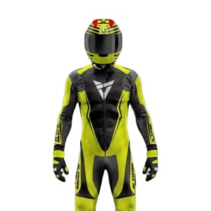 ชุดแข่งรถมอเตอร์ไซค์หนังวัว/จิงโจ้ Denork สำหรับผู้ชาย ระดับ CE 2 ชุดแข่งรถแบบมีรูระบายอากาศ 1 ชิ้น - Product Image 1