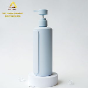 Direct Manufacturer in Vietnam 500ml HDPE <b>Empty</b> <b>Plastic</b> <b>Bottle</b> with Vertical Pattern for Shampoo & Cosmetic Packaging - Product Image 2