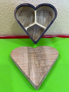 Boîte de rangement pour bijoux en bois naturel poli de style rustique, boîte à souvenirs multifonction pour accessoires de mariage - Product Image 6