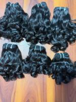 Paquet de cheveux de temple indien bouclés pour bébé, tissage en trame humaine, extensions de cheveux, fournisseur de cheveux vierges non traités à cuticules alignées