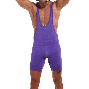 Sublimé personnalisé de haute qualité Vente en gros Haltérophilie Costume Fashion Wrestling Singlet pour hommes - Product Image 3
