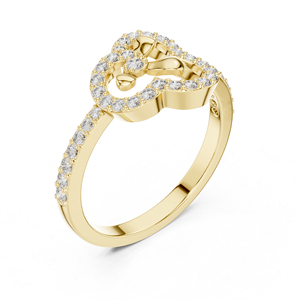 แหวนทองคำโรสโกลด์ 14K ประดับเพชรทรงกลม 0.37 กะรัต ผลิตในห้องปฏิบัติการ สไตล์วินเทจสำหรับผู้หญิง |   ชุดลำลองสำหรับใส่ทุกวัน |   เพชรเพาะเลี้ยงใหม่ที่ได้รับการรับรองจาก IGI - Product Image 5