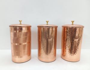 ฝาปิดเหยือกน้ำทองแดงลายนูน งานฝีมือ ดีไซน์ร่วมสมัย เป็นมิตรกับสิ่งแวดล้อม ใช้ซ้ำได้ เหมาะสำหรับบ้าน ร้านอาหาร และเครื่องดื่ม - Product Image 5