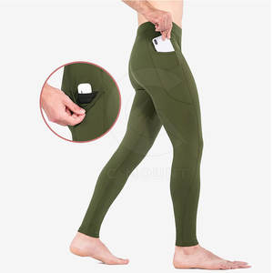 Collants de compression personnalisés pour hommes avec leggings de fitness à impression de grandes lettres Fabricant - Product Image 4