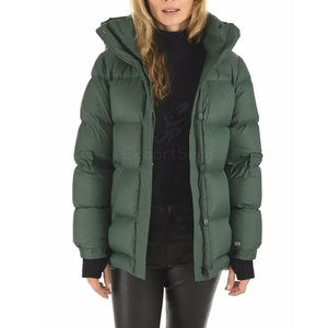 Fashionable Puffer Jacket With Smooth <b>Fabric</b> And Cozy Insulation Comfortable Puffer Jacket With Durable Zipper - Product Image 2