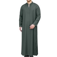 Broderie personnalisée, impression, thobes pour hommes, vêtements musulmans turcs arabes islamiques, grande taille, respirant, vente en gros, longue jubba pour hommes, thobe