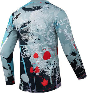 2026 maillot de course personnalisé 100% Polyester imprimé grande taille à manches longues veste de moto de Motocross vêtements de course automobile de moto - Product Image 1