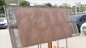 Panel Decorativo Flexible de Piedra Compuesta, Impermeable e Ignífugo, con Textura Dorada Cepillada para Diseño de Paredes Interiores y Uso Comercial - Product Image 2