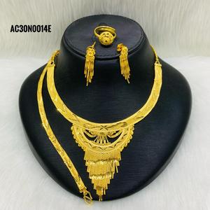 Gold Plated Charm Necklace Set with Box <b>Chain</b> | Women's Classic 16-Inch Necklace Set-ALANKEET CREATIONS - Product Image 1