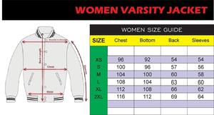 Veste universitaire de haute qualité à la mode pour femmes de couleur unie avec manches en cuir et coton importé du Pakistan - Product Image 6