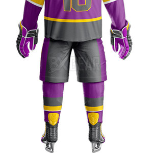 Recién llegado, uniforme de hockey sobre hielo ligero y transpirable, materiales de poliéster duraderos para protección - Product Image 6