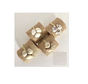 Porte-serviettes de canne pour cadeau artisanat fait à la main nouveaux anneaux de serviette en rotin de conception personnaliser l'emballage - Product Image 1