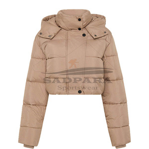 Chaquetas de invierno de gran tamaño para mujer, abrigo grueso acolchado personalizado 2025, ropa de abrigo acolchada para mujer, diseño elegante cálido - Product Image 5