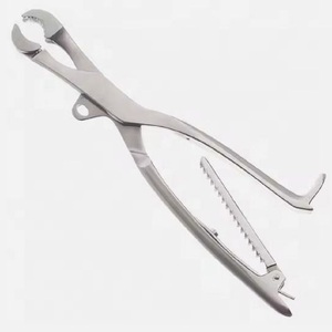 Fórceps quirúrgicos de sujeción de hueso Farabeuf Lambotte 27cm/10 1/2 "instrumentos ortopédicos quirúrgicos autoajustables de acero inoxidable CE - Product Image 4