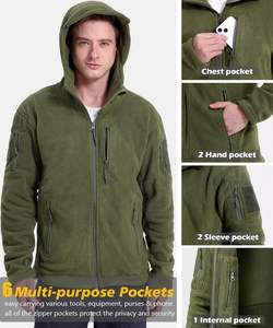 Chaqueta Táctica de Invierno para Hombre con Aislamiento, Cuello Alto, Bolsillos en el Pecho, Transpirable, Cierre de Cremallera, Procesamiento OEM - Product Image 6