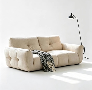 Modern Living Room <b>Sofa</b>, Larch Wood Frame Couch with 40D High Density <b>Foam</b>, Feather Filled Cushions - Product Image 1