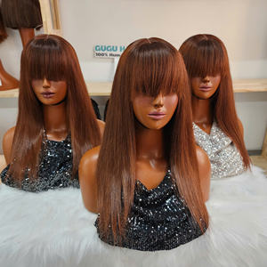 Nouvelle perruque courte 2026, 14 pouces, blonde, lisse, HD transparente, cheveux humains vierges, densité 200%, double tirage, pour femmes - Product Image 3