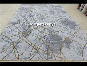 Alfombras Turcas Modernas de Polipropileno Tejidas a Máquina, Alfombras de Yute de Alta Calidad Resistentes a las Manchas, de Pelo Alto, Abstractas, para Dormitorio - Product Image 2