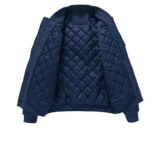 เสื้อแจ็คเก็ตเบสบอลน้ำหนักเบาสำหรับผู้ชาย แจ็คเก็ตบางสบายๆ สำหรับฤดูใบไม้ผลิและฤดูใบไม้ร่วง เสื้อแจ็คเก็ตแบบมีซิปเต็มตัว เสื้อโค้ทกีฬาสำหรับผู้ชาย แบบต่อผ้า - Product Image 4